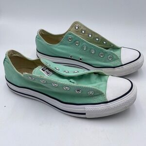 Converse Chuck Taylor All Star Low Top Sneakers Men 8 Women 10 Mint Green Canvas